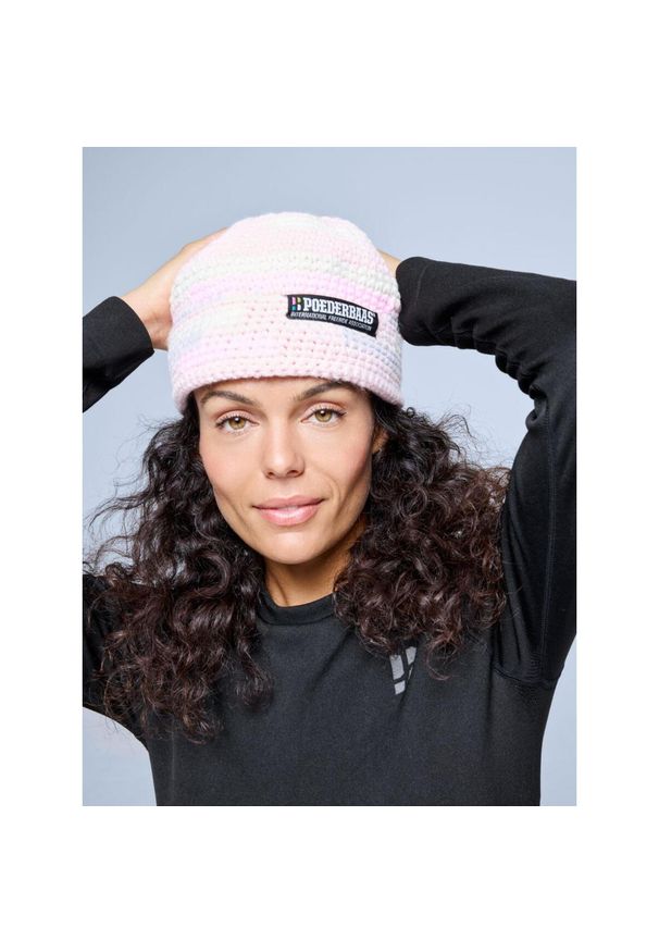 POEDERBAAS - Kapelusz - Damski - Freeride - Powder Rose. Kolor: różowy. Materiał: polar, akryl. Sezon: zima. Styl: retro, sportowy