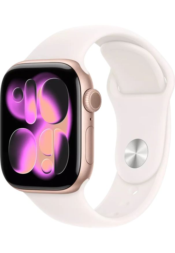 APPLE - Smartwatch Apple Smartwatch Apple Watch Series 11 42 mm GPS S/M Różowe złoto / Łagodny róż. Rodzaj zegarka: smartwatch. Kolor: różowy, złoty, wielokolorowy