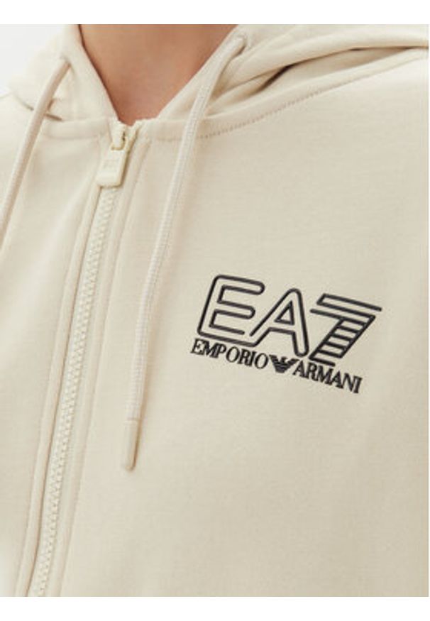 EA7 Emporio Armani Dres 7W000110 AF12473 U1079 Beżowy Loose Fit. Kolor: beżowy. Materiał: bawełna