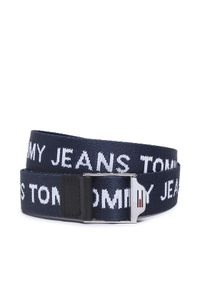 Tommy Jeans Pasek Damski Tjw Webbing 3.0 AW0AW14071 Granatowy. Kolor: niebieski. Materiał: materiał