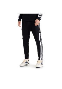 Adidas - Spodnie adidas Squadra 21 Sweat Pants GK9545 - czarne. Kolor: czarny. Materiał: materiał, bawełna, dresówka, poliester