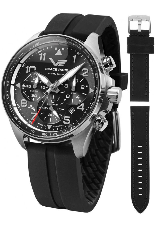 Zegarek męski Vostok Europe 6S20-325A741SB czarny. Kolor: czarny