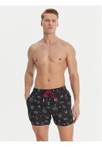 Hugo - HUGO Szorty kąpielowe Rik 50533795 Czarny Regular Fit. Kolor: czarny. Materiał: syntetyk #2