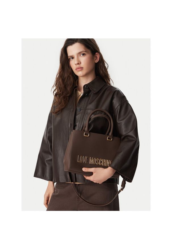 Love Moschino - Torebka LOVE MOSCHINO. Kolor: brązowy