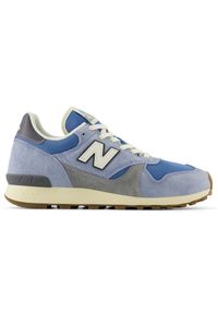 Buty unisex New Balance U475FB – niebieskie. Okazja: na co dzień. Kolor: niebieski. Materiał: zamsz, materiał. Szerokość cholewki: normalna #1