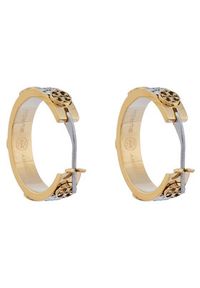 Tory Burch Kolczyki Small Miller Stud Hoop 153688 Złoty. Materiał: metalowe. Kolor: złoty