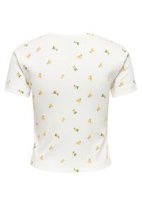 only - ONLY T-Shirt Fenja 15347986 Biały Slim Fit. Kolor: biały. Materiał: bawełna #4