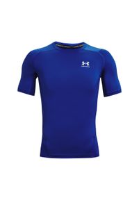 Jersey Under Armour à manches courtes. Kolor: biały, niebieski, wielokolorowy. Materiał: jersey. Sport: fitness #1