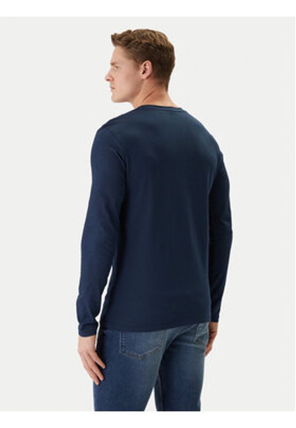 BOSS Longsleeve Tacks 50512111 Granatowy Regular Fit. Kolor: niebieski. Materiał: bawełna. Długość rękawa: długi rękaw
