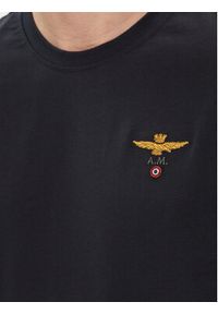 Aeronautica Militare T-Shirt 241TS1580J372 Granatowy Regular Fit. Kolor: niebieski. Materiał: bawełna #3