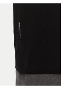 Karl Lagerfeld - KARL LAGERFELD Polo 745091 551251 Czarny Regular Fit. Typ kołnierza: polo. Kolor: czarny. Materiał: bawełna