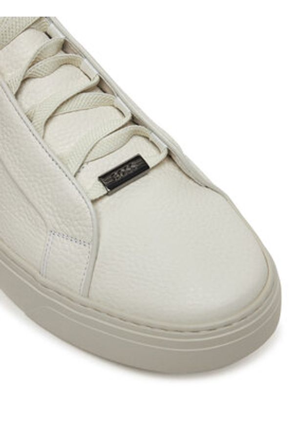 BOSS Sneakersy 50545153 Biały. Kolor: biały. Materiał: skóra