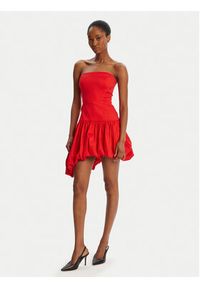 BARDOT Sukienka koktajlowa Alyna Straples Mini 59981DB Czerwony Slim Fit. Kolor: czerwony. Materiał: syntetyk. Styl: wizytowy. Długość: mini