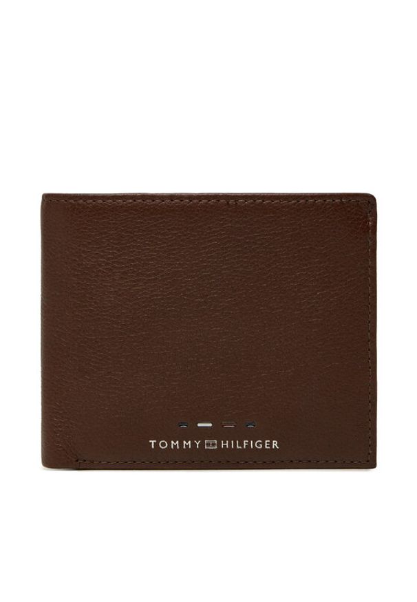 TOMMY HILFIGER - Tommy Hilfiger Duży Portfel Męski AM0AM12771 Brązowy. Kolor: brązowy. Materiał: skóra