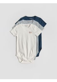 Reserved - Bawełniane body 3 pack - złamana biel. Materiał: bawełna #1