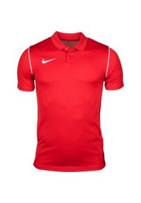 Koszulka sportowa dla dzieci Nike Dry Park 20 Polo. Typ kołnierza: polo. Kolor: czerwony