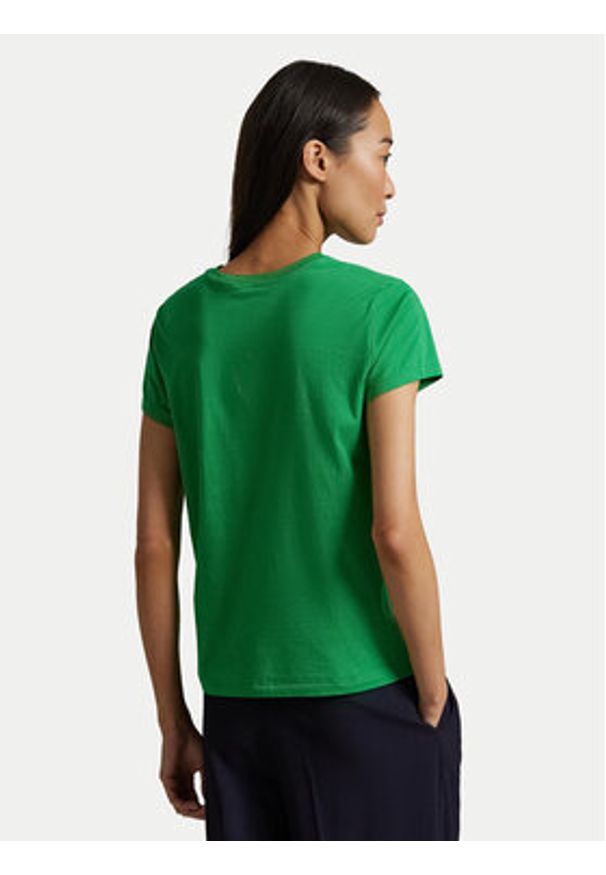 Polo Ralph Lauren T-Shirt 211898698032 Zielony Regular Fit. Typ kołnierza: polo. Kolor: zielony. Materiał: bawełna