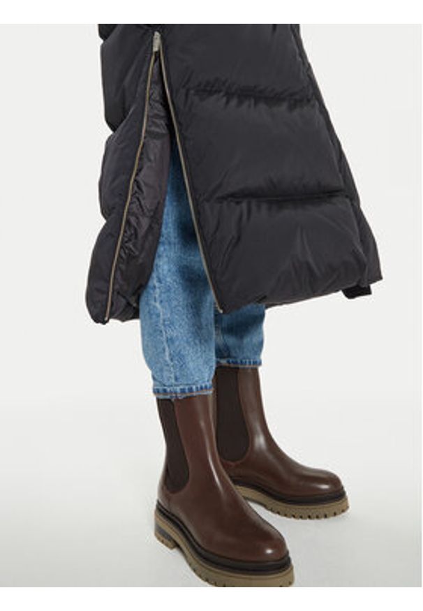 Woolrich Kurtka puchowa Aurora CFWWOU0698FRUT1148 Czarny Regular Fit. Kolor: czarny. Materiał: syntetyk