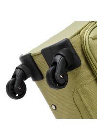 Wittchen - Duża walizka miękka z błyszczącym suwakiem z przodu zielona. Kolor: zielony. Materiał: poliester. Styl: elegancki, wakacyjny #2