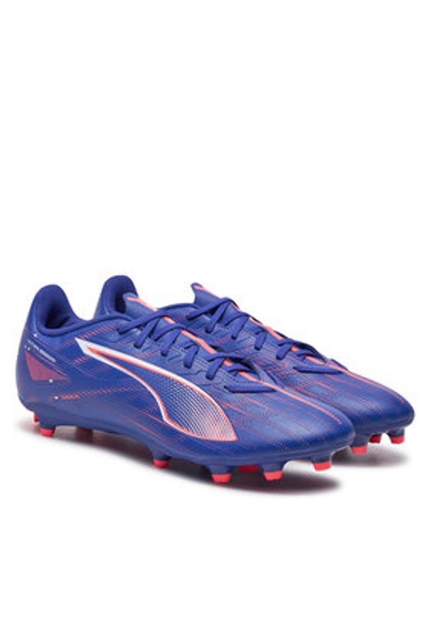 Puma Buty do piłki nożnej Ultra 5 Play Fg/Ag 107689 01 Niebieski. Kolor: niebieski. Materiał: skóra