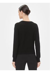 Kontatto Sweter 3M1238 Czarny Regular Fit. Kolor: czarny. Materiał: wiskoza, syntetyk #4