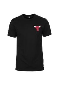 New Era - Koszulka z krótkim rękawem Chicago Bulls Taping. Kolor: czarny. Długość rękawa: krótki rękaw. Długość: krótkie #1