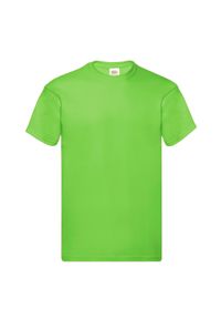 FRUIT OF THE LOOM - Oryginalna Koszulka Męska. Kolor: żółty, wielokolorowy, zielony