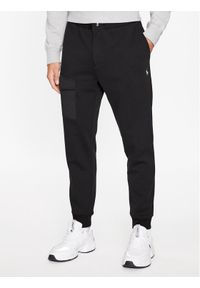 Polo Ralph Lauren Spodnie dresowe 710900910001 Czarny Slim Fit. Kolor: czarny. Materiał: syntetyk, dresówka, bawełna #1