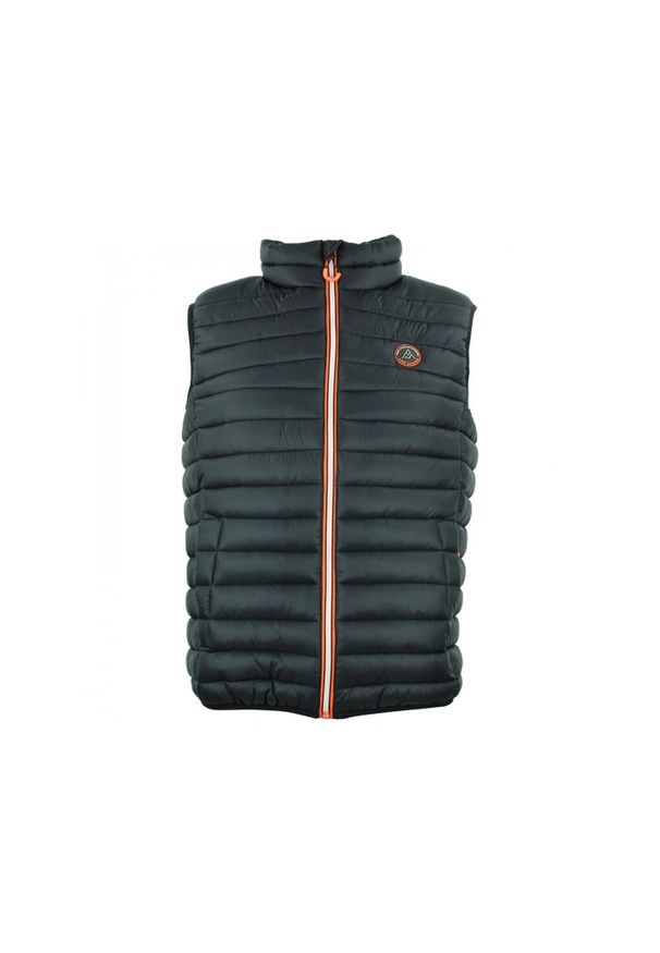 PEAK MOUNTAIN - Cienka kurtka puchowa bez rękawów Peak Mountain. Typ kołnierza: kołnierzyk stójkowy. Kolor: czarny. Materiał: puch. Długość rękawa: bez rękawów. Sport: turystyka piesza