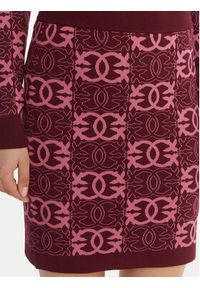 Pinko - PINKO Spódnica mini Bang Bang 106040 A2YD Bordowy Slim Fit. Kolor: czerwony. Materiał: wiskoza
