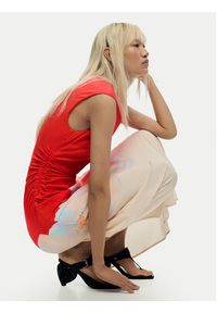 Desigual Sukienka letnia Lida 26SWVW18 Pomarańczowy Regular Fit. Kolor: pomarańczowy. Materiał: wiskoza. Sezon: lato #4