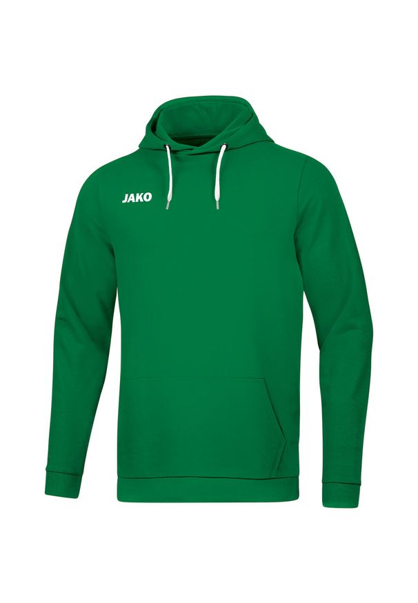 Bluza z kapturem Jako Base. Okazja: na co dzień. Typ kołnierza: kaptur. Kolor: zielony. Styl: casual, sportowy