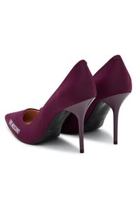 Love Moschino - LOVE MOSCHINO Szpilki JA10299G1NIM055641 Bordowy. Kolor: czerwony. Materiał: materiał. Obcas: na szpilce