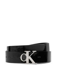 Calvin Klein Jeans Pasek Damski Mono Pl Rev Lthr Belt K60K612288 Czarny. Kolor: czarny. Materiał: skóra