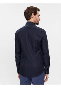 Calvin Klein Koszula K10K112100 Granatowy Slim Fit. Kolor: niebieski. Materiał: bawełna