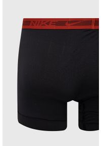Nike bokserki (3-pack) męskie kolor czarny. Kolor: czarny. Materiał: skóra, materiał #3