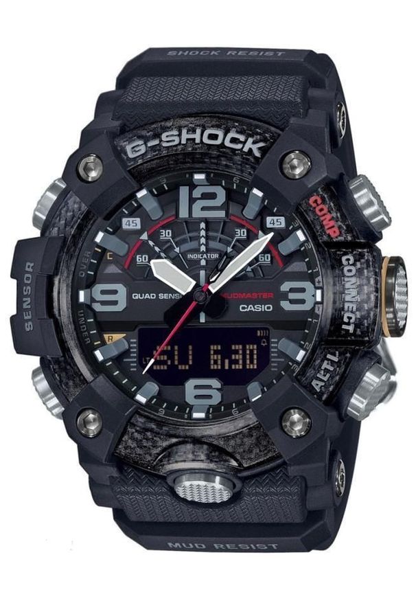 G-Shock - Zegarek Męski G-SHOCK Mudmaster MASTER OF G PREMIUM GG-B100-1AER. Rodzaj zegarka: cyfrowe. Materiał: tworzywo sztuczne. Styl: sportowy