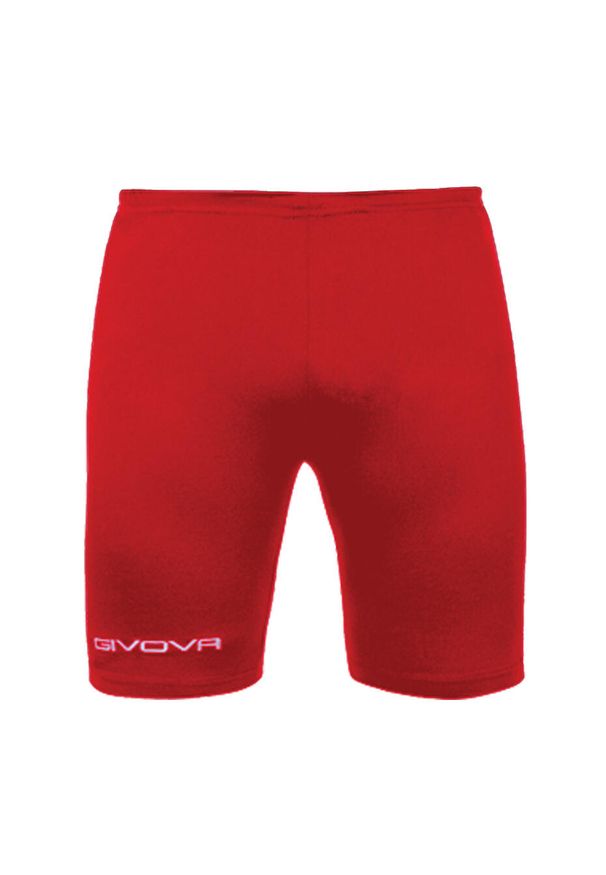 Spodenki piłkarskie termoaktywne dla dorosłych Givova Bermuda Skin czerwone. Kolor: czerwony. Sport: piłka nożna