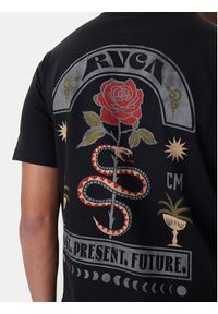 RVCA T-Shirt Roses Poster EVYZT00281 Czarny Regular Fit. Kolor: czarny. Materiał: bawełna #2