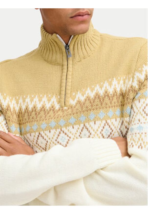 Blend Sweter 20717433 Beżowy Regular Fit. Kolor: beżowy. Materiał: syntetyk