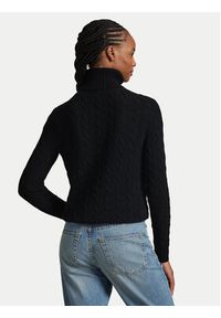 Polo Ralph Lauren Golf 211888686001 Czarny Regular Fit. Typ kołnierza: golf, polo. Kolor: czarny. Materiał: wełna #4