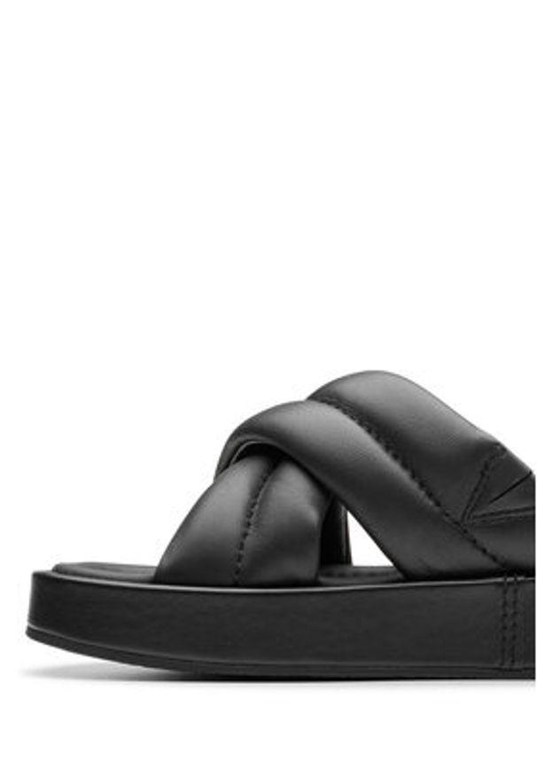 Clarks Klapki Alda Glide 26179276 Czarny. Kolor: czarny. Materiał: skóra