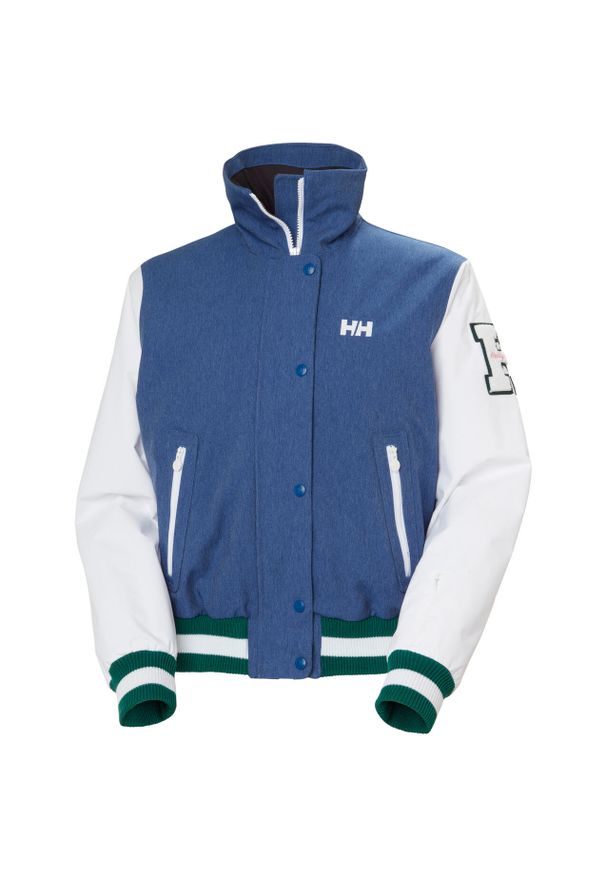 Damska kurtka narciarska Helly Hansen Apres Varsity. Kolor: niebieski. Sezon: zima, lato. Sport: narciarstwo