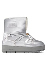 TOMMY HILFIGER - Tommy Hilfiger Śniegowce Tommy Essential Silver Snowboot FW0FW07506 Szary. Kolor: szary. Materiał: materiał #1