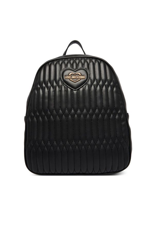 Love Moschino - LOVE MOSCHINO Plecak JC4036PP1OLJ0000 Czarny. Kolor: czarny. Materiał: skóra