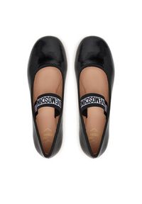 Love Moschino - LOVE MOSCHINO Baleriny JA11071G1NII000041 Czarny. Kolor: czarny. Materiał: skóra #5