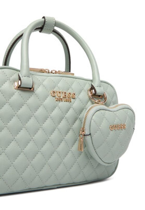 Guess Torebka Atabey HWQG98 94050 Zielony. Kolor: zielony. Materiał: skórzane