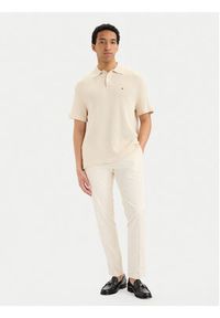 TOMMY HILFIGER - Tommy Hilfiger Sweter MW0MW42770 Kremowy Regular Fit. Kolor: kremowy. Materiał: bawełna #5