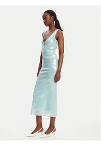 BARDOT - Bardot Sukienka koktajlowa Isha Sequin 59272DB Turkusowy Slim Fit. Kolor: turkusowy. Materiał: syntetyk. Styl: wizytowy #2