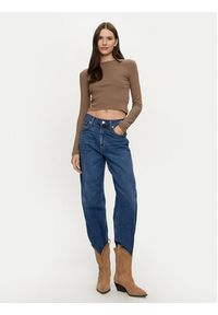 Brave Soul Bluzka LLT-624LILETH2 Brązowy Regular Fit. Kolor: brązowy. Materiał: bawełna
